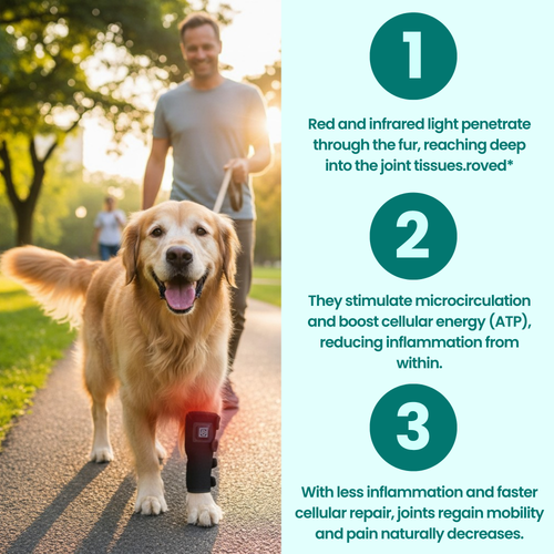 RED LIGHT THERAPY DOG