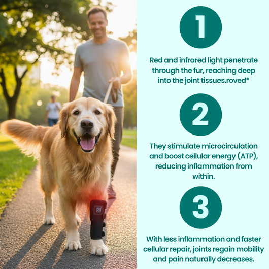 RED LIGHT THERAPY DOG RUFFO